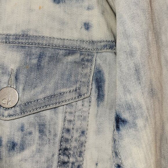 Calvin Klein Jean Jacket white washed Large - Picture 2 of 7